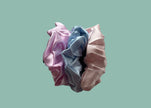 Silk Hair Scrunchie Pink