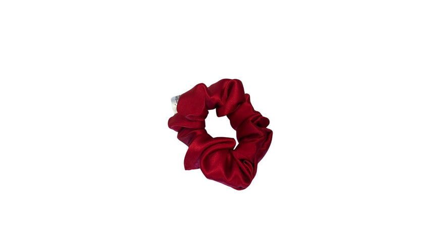 Silk Hair Scrunchie Wine