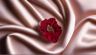 Silk Hair Scrunchie Wine