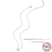 Gorgeous Shiny Choker - 925 Sterling Silver Geometric Cut Zircon Pendant Necklace