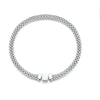 Sterling Silver Braided Square Buckle Bracelet