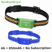 VerdantTrace 4G GPS Free Pet Tracker Collar Real Time Tracking Electronic Fence Anti Lost Cat Locator 850mah Battery Waterproof