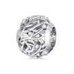 925 Sterling Silver Clear 5A Crystal Collection Family Heart X-Shape Charm Beads for Charm Bracelet & Necklace Pendant