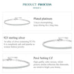 925 Sterling Silver CZ Tennis Bracelet