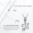 Classic 925 Sterling Silver Initial Necklace