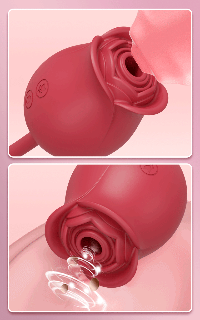Rose Thrusting & Sucking Vibrator – 10 Modes for G-Spot & Clit Pleasure