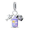 Travel Diary Sterling Silver Charm