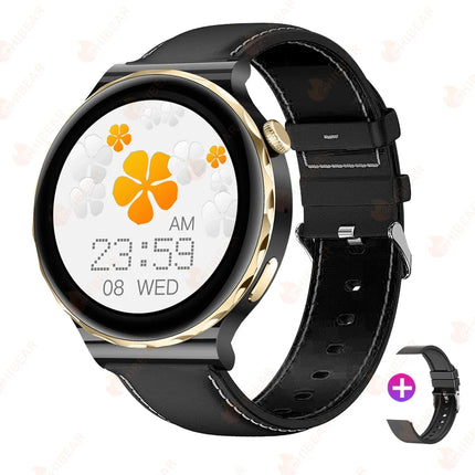 2024 New ECG+PPG SmartWatch Ladies Full Touch Screen Heart Rate Sports Fitness Watch Voice Call Waterproof Smart Watch Women+Box