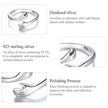 Sterling Silver Hug Ring (Adjustable)