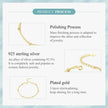 925 Sterling Silver Double Bead Chain Bracelet