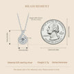 Dazzling 1ct Moissanite Sterling Silver Pendant Necklace