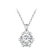 Stunning 1 Carat Moissanite Pendant Necklace | 925 Sterling Silver | Wedding & Bridal Fine Jewelry