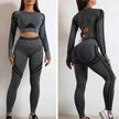 Seamless Yoga Pants Sports Gym Fitness Leggings Or Long Sleeve Tops Outfit