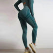 Seamless Yoga Pants Sports Gym Fitness Leggings Or Long Sleeve Tops Outfit