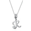 Classic 925 Sterling Silver Initial Necklace