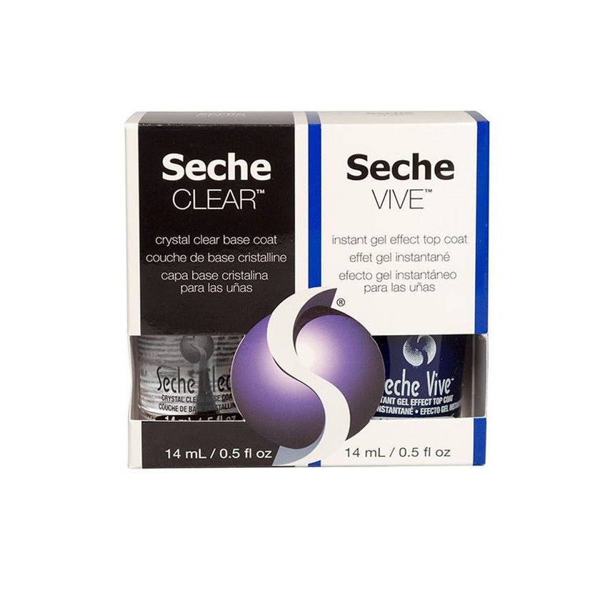 Seche Vite - Base et Top Coat Gel Effect 0.5 Oz (14 ml)