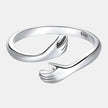 Sterling Silver Hug Ring (Adjustable)