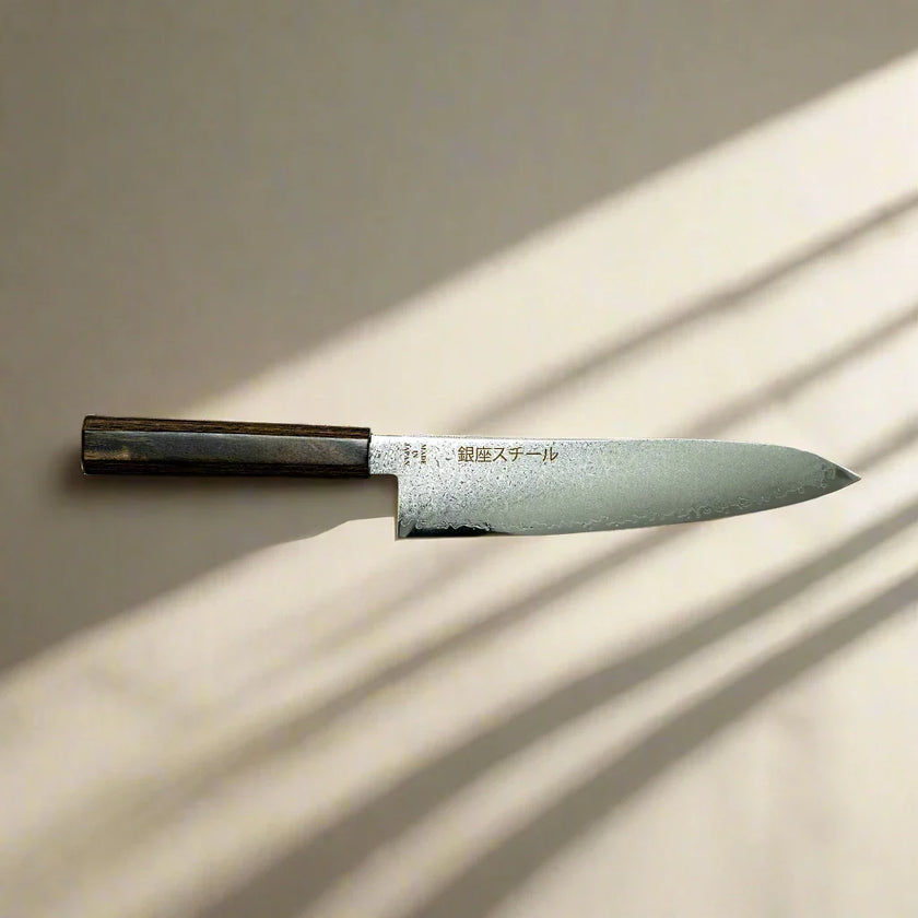Série Seiryū (青龍) - Couteau Gyuto 210 mm en acier damassé VG10