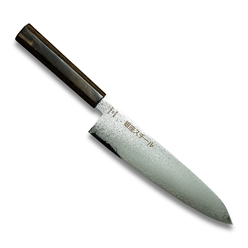 Série Seiryū (青龍) - Couteau Gyuto 210 mm en acier damassé VG10