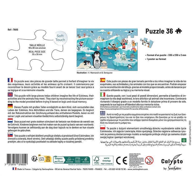 Sentosphere - Esquimaux (Puzzle 36 pièces)