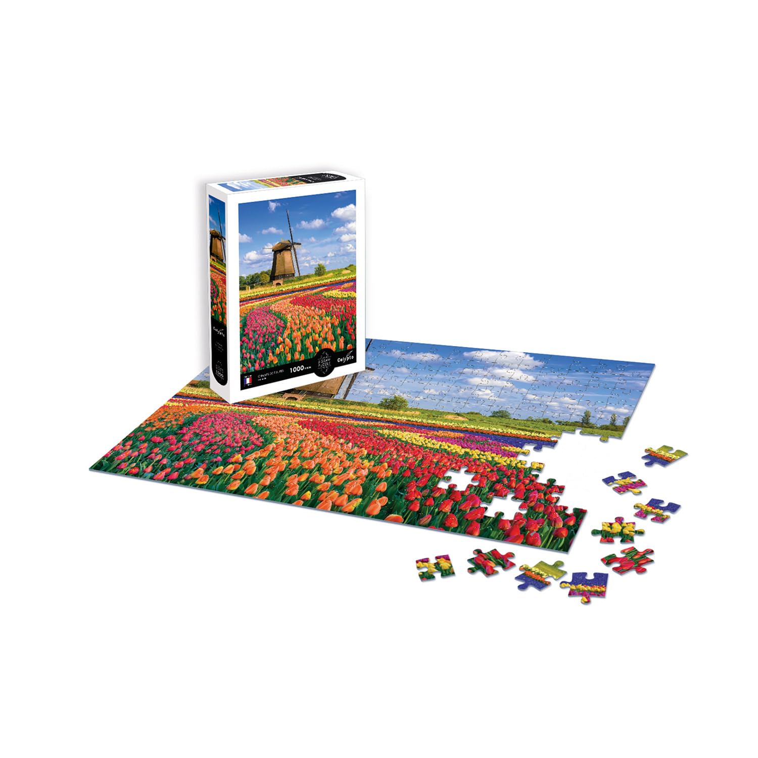 Sentosphere - Puzzles 1000 pieces 685X480mm LANDSCAPE - Tulip fields - Hol