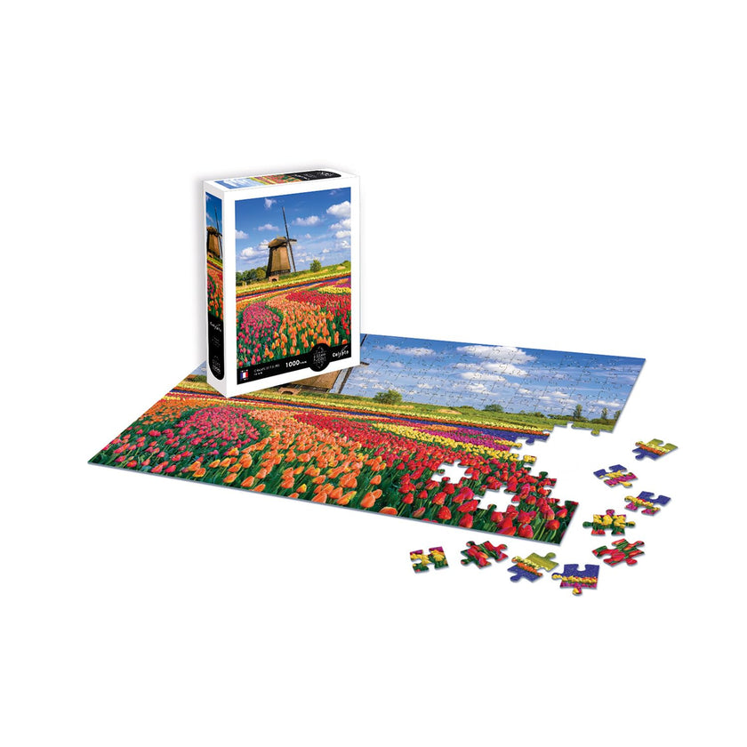 Sentosphere - Puzzles 1000 pieces 685X480mm LANDSCAPE - Tulip fields - Hol