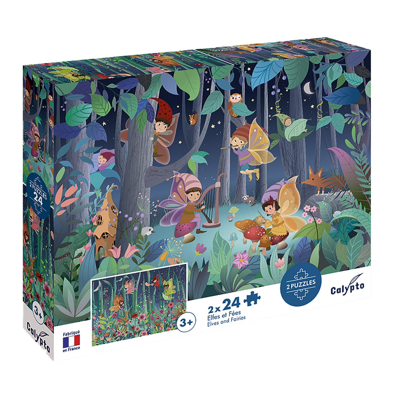 Sentosphere - Puzzles children 2 X 24 pieces 330X230mm Elves and Fairies