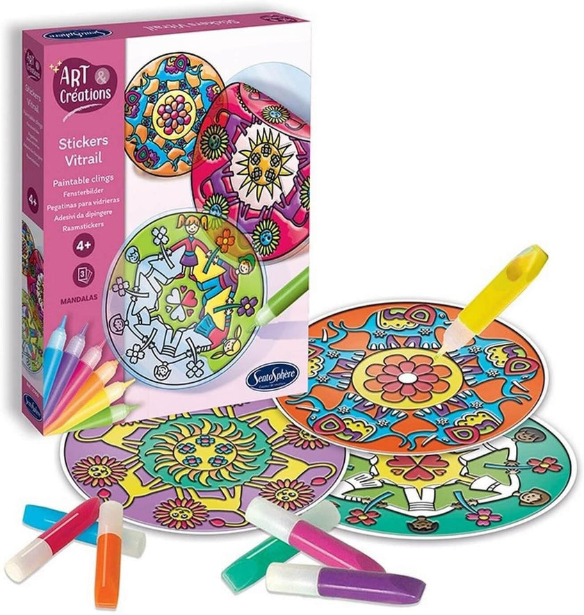 Sentosphere - Sticker Vitrail - Mandalas
