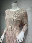 Sequin Tassels Slim-fit Dress Arab  Dress