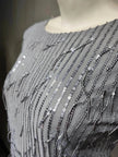 Sequin Tassels Slim-fit Dress Arab  Dress