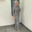 Sequin Tassels Slim-fit Dress Arab  Dress