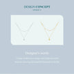 925 Sterling Silver Double Layer Heart Pendant Choker Necklace