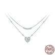 Capture Her Heart With Dazzling Brilliance: 1Ct Moissanite Heart Necklace