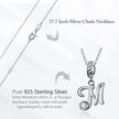 Classic 925 Sterling Silver Initial Necklace