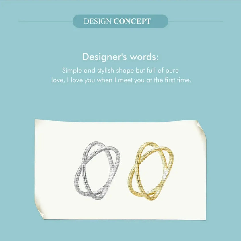 Breathtaking 14K Gold Plated X Ring - Elegant Minimalist 925 Sterling Silver Cross Ring For Women - Promise Jewelry Scr543