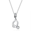 Classic 925 Sterling Silver Initial Necklace