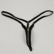 Zipper Thong Open Crotch Sexy G-String Lingerie