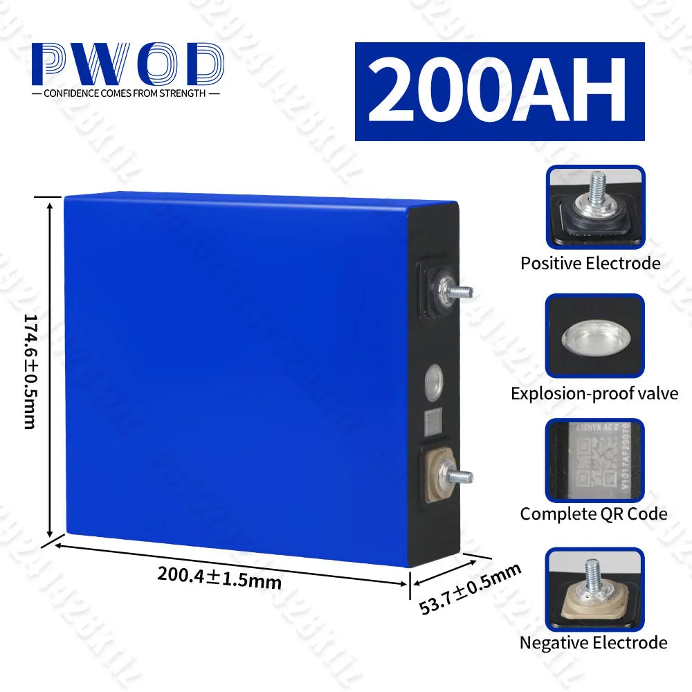 Lifepo4 Battery Cell 105AH - 320AH Grade A  12V/24V