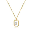 Personalized Initial Necklace in 925 Sterling Silver
