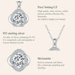 Lucky Clover 1ct Moissanite Sterling Silver Pendant Necklace