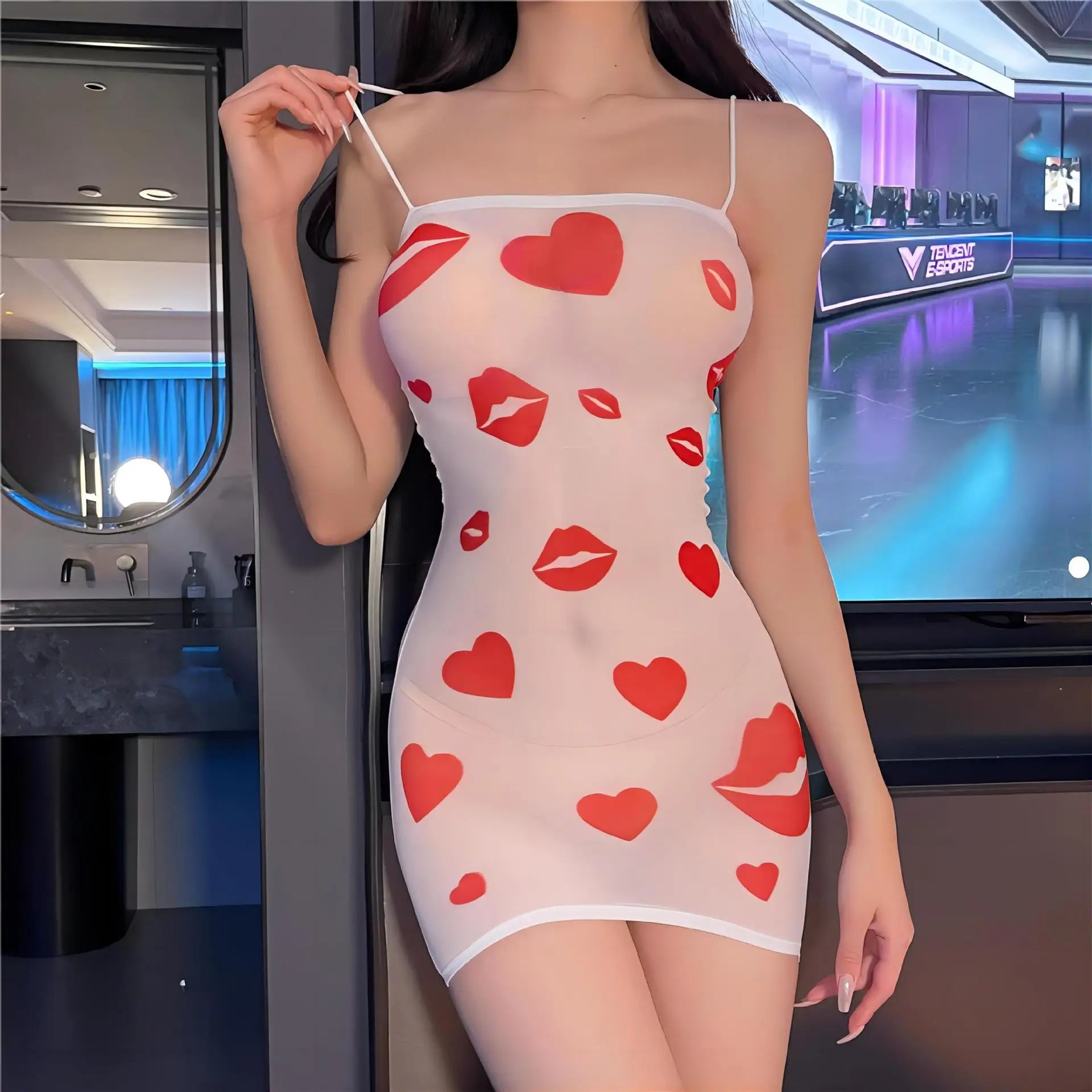 Sultry Flutter Tight Mini Dress