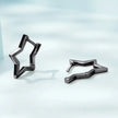 925 Sterling Silver Starlike Earrings - Minimalist Star Shape Ear Buckle for Women - Fashion jewelry SCE1136