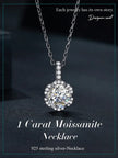 Petal Perfection 1ct Moissanite Sterling Silver Pendant Necklace