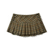 Vintage Plaid Mini Skirt – Preppy Y2K Style, Pleated & Flirty