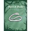 925 Sterling Silver Adjustable Snake Ring With Green Zircon - Fashion Jewelry In 4 Colors
