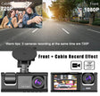 3 Channel Dash Cam for Car Front And Rear Camera 1080P Video Recorder Dashcam Black Box Car DVR Rear View Camera car accessory