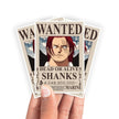 Manches de protection pour cartes à l'effigie de Shanks (affiche de recherche)