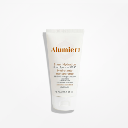 Alumier Sheer Hydration Broad Spectrum SPF 40 Untinted Travel Size (15ml)