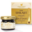 Résine de Shilajit Pure UPAKARMA avec poussière d'or 20g