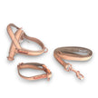 Peach real Leather One-Click Dog Harness